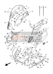 5D7F838540P1, Couvercle, Yamaha, 2