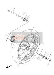 BS7F51681098, Cast Wheel, Front, Yamaha, 0