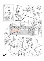 B04XH2500100, Main Sw. Strg. Loc, Yamaha, 2