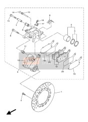 Bremssattel hinten