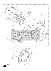 Bremssattel hinten