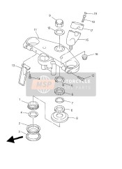 4H7234410198, Support,  Superieur D, Yamaha, 1