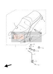 5LV2470F1100, Cover, Seat, Yamaha, 0