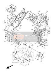 1WDXF15120P2, Spatbord, Voor, Yamaha, 0