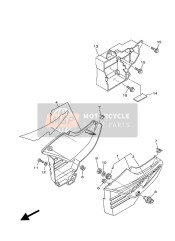 3D9Y2172106X, Cover, Kant 2, Yamaha, 0