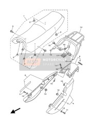 5VLW475600P2, Tail Cover Assy, Yamaha, 0