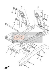 2UJ222100000, Gruppo Ammortizzatore, Yamaha, 0