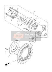 Bremssattel hinten