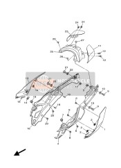 B672171100P3, Cache Laterale 1, Yamaha, 0