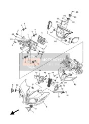 B672836100P3, Plate, Front, Yamaha, 0