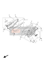 3P6Y217100P2, Cover,  Side 1, Yamaha, 0