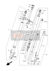 B5C231030000, Voorvork Assy (R.H), Yamaha, 0