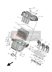 B7N144020100, Cap Assy, Air Cleaner, Yamaha, 0