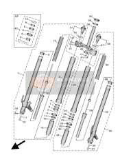 B5U231701000, Cylinder Comp., Front Fork, Yamaha, 0