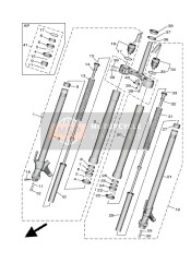 BAP231700000, Cylinder Comp., Front Fork, Yamaha, 0
