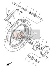 901050832100, Bolt, Washer Based, Yamaha, 2