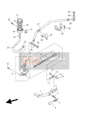 5PW272110000, Bremspedal, Yamaha, 0