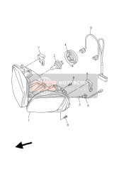 5PW843120000, Houder, Contact, Yamaha, 0