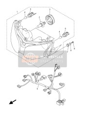 5VS843000100, Koplampsamenstel (12V 35/, Yamaha, 2