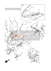 5LV2835G01P3, Body, Front Upper 1, Yamaha, 0