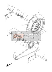 Roue arrière