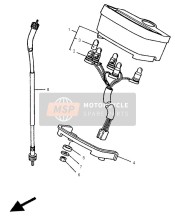 3MW835500100, Speedometer Cable Assy, Yamaha, 0