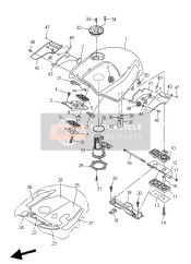 5JW2419A0100, Holder, Yamaha, 1