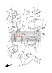 5BN2172101PA, Cache Laterale 2, Yamaha, 1