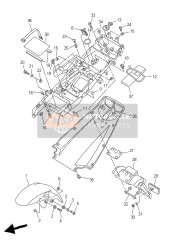 5SL2161100P4, Garde Boue Ar, Yamaha, 0