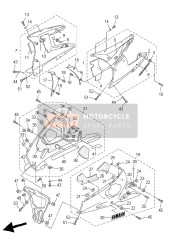 5SL2836L0000, Pannello, Interno Dx. YZF-R6'03, Yamaha, 2