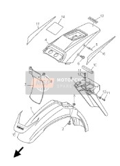 4PX216850100, Bracket, License, Yamaha, 1