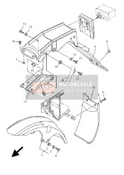 5XT216420200, Guard, Flap, Yamaha, 1