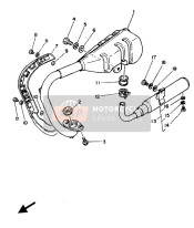 4X4147500000, Uitlaatdemper, Yamaha, 1