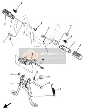 116271140000, Anschlag, Hauptstander, Yamaha, 0