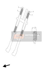 5BE23141L000, . Spring, Front Fork (K=0.45), Yamaha, 1