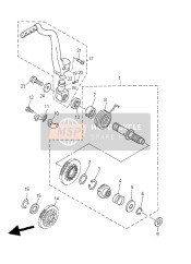 5GR156010000, Kick Shaft Assy, Yamaha, 0