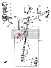 2VM258760000, Holder, Brake Hose 2, Yamaha, 4