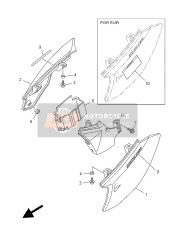 1P6H21290100, Cover, Battery, Yamaha, 0