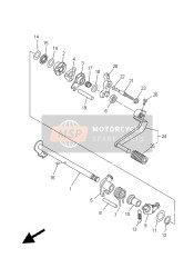 5TPE81010100, Schakelas Assy (45C1), Yamaha, 0