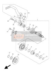 1SM156410000, Gear, Kick, Yamaha, 0