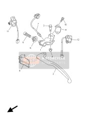 1SL839760000, Switch, Handle 1, Yamaha, 1