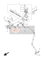 3D7W25870000, Master Cylinder Sub Assy, Yamaha, 0