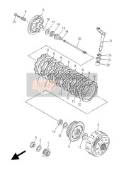 4X7163251000, Plate, Clutch 2, Yamaha, 3