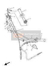 4GY262410000, Handle, Yamaha, 4