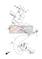 1C3146100000, Exhaust Pipe Assy 1, Yamaha, 0