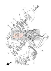 5XF136220000, Joint,  Siege De Clap, Yamaha, 1