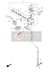 2GC258720000, Bremsschlauch 1, Yamaha, 0