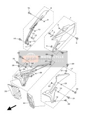 1SM217R04000, Zijkuip Insert Assy. 3, Yamaha, 0