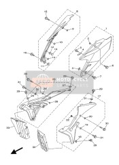 1SL217S04000, Side Cover Insert Assy. 4, Yamaha, 0