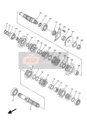 5TJ171213000, Gear, 2ND Pinion, Yamaha, 1